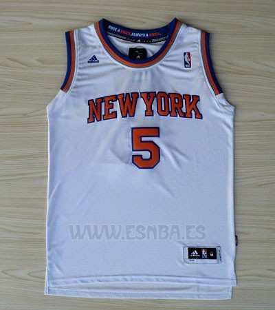 Camiseta New York Knicks Jason Kidd #5 Blanco